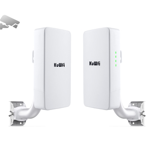 เหมาะสำหรับ 2.4G 300M KuWFi ระยะไกล 1 กม. Ponte Wireless ระบบส่งสัญญาณแบบจุดต่อจุด 24V POE จ่ายไฟ กล้อง Wi-fi Bridges - Product Image 1