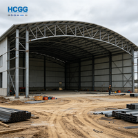 Hangar de Acero Prefabricado de Gran Envergadura, Galvanizado en Caliente, Hangar Metálico para Aviones de Alta Capacidad de Carga
