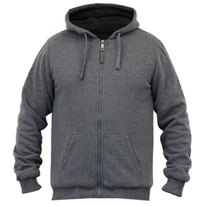 Custom Embroidery Fleece <b>Zip</b>-<b>Up</b> Athletic Hoodie for Men-Eco-Friendly Winter Sports Sweatshirt - Product Image 1