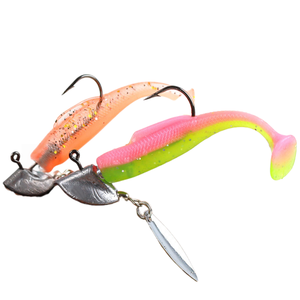 Sneda mới khéo léo Bass walleye panfish câu cá Jig đầu dưới nảy thiết kế không có môi cho cá chép weedless Ned Rig t-tail Grubs - Product Image 2