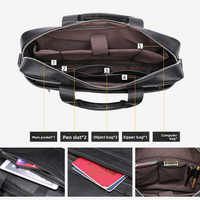 Maletín Impermeable para Portátil MKW2129 de 15.6 Pulgadas para Oficina, Negocios y Viajes, Cuero de Primera Calidad con Correa de Hombro Ajustable