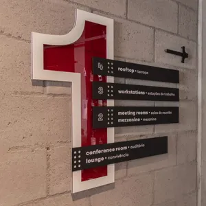 EZD Factory Custom One-stop Service Wayfinding Sign Directory Office Signage For Hotel Apartment Hospital School Mall