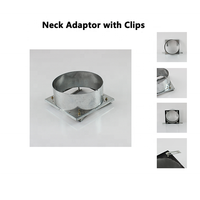 Adaptateur de ventilation d'air avec clips pour diffuseur de plafond