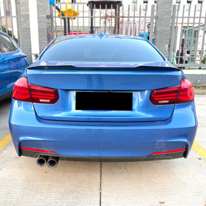 Bmw Rear Spoiler Piano Black Carbon Fiber Texture Ducktail Trunk Lip For F30 F35 2013 2019 Psm Models - Product Image 2
