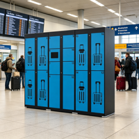 Casier de rangement de bagages automatisé personnalisé, casier de bagages en libre-service pour hôtel