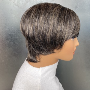 วิกผมสั้นตรงแบบพิกซี่คัท ไม่มีหน้าม้า ไม่มีเชือกผูก ขายส่ง - Product Image 3