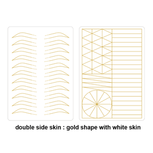 Tatuaje Pmu Práctica Piel Ceja Labios Maquillaje permanente Nano Brow Strokes 1,5 Mm Hoja de silicona Microblading Latex Pad - Product Image 4