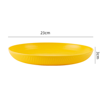 Precio de fábrica Material PP Vajilla 8 piezas Platos grandes Juego de platos de plástico irrompibles