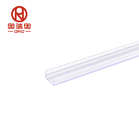 Profilé en PVC transparent extrudé, matériau résistant à la chaleur, profilé en PVC souple et dur co-extrudé