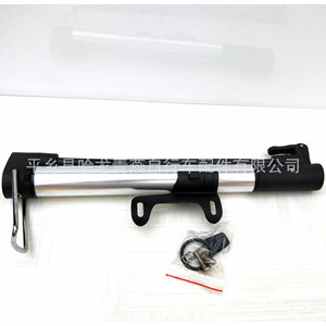 Mini Portable Aluminum Bicycle <b>Pump</b> 290mm Manual Air <b>Pump</b> For Bike With Nozzle <b>Adapter</b> - Product Image 1