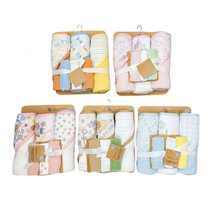 Simpatici asciugamani da bagno per neonati con cappuccio da neonato morbidi avvolgenti quadrati Mini salviette per bambini ad asciugatura rapida Set di asciugamani per animali - Product Image 2