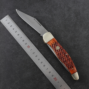 Cuchillo de Camping Industrial Personalizado Hongrui, Hoja Fija, Mango de Madera y Hueso de Buey, Acero Inoxidable, Ideal para Supervivencia al Aire Libre, Soporte OEM - Product Image 3