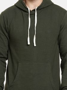 Sudadera con capucha con estampado de invierno XS para hombre con logotipo personalizado OEM, forro polar con cremallera de secado rápido y teñido liso - Product Image 5