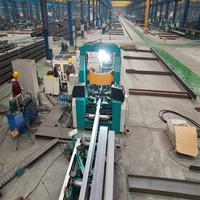 Sistema de Soldadura y Enderezamiento Automático 3 en 1 para Vigas en H, Torno de Fabricación de Acero de Alta Resistencia, Ahorro de Espacio, Alta Productividad