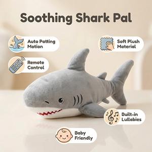 Apaisant automatique <span class=keywords><strong>pour</strong></span> bébé, machine électrique à tapoter en forme de requin, jouet <span class=keywords><strong>pour</strong></span> bébé, paume apaisante <span class=keywords><strong>pour</strong></span> nouveau-né - Product Image 1