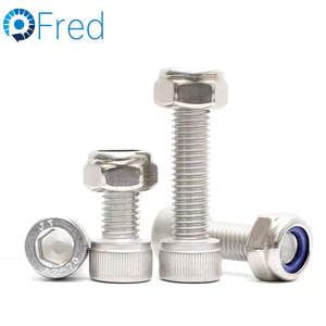 Fixations personnalisées Écrous hexagonaux tout métal Oxyde noir SS304 Laiton Acier inoxydable Insert en nylon Couple prévalent en zinc M3 DIN985 - Product Image 3