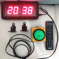 4-Digit LED jam hitung mundur Stopwatch Mini Digital pengendali jarak jauh Chronometer Rush menjawab tombol kompetisi dapat dipilih untuk