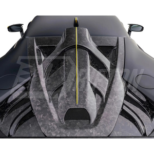 ฝาครอบเครื่องยนต์ด้านหลังคาร์บอนสไตล์ F9XX สำหรับ Ferrari SF90 Stradale - Product Image 2