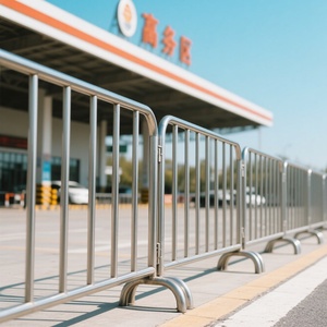 Barriera galvanizzata dello zinco portatile per la passerella di sicurezza stradale il metallo d'acciaio temporaneo ha usato le barriere di controllo della folla - Product Image 6