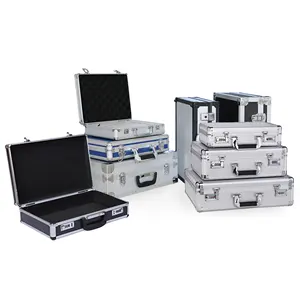 Tùy Chỉnh Cứng Nhôm Bền Công Cụ Trường Hợp Lưu Trữ Hộp Cặp Mang Kết Hợp Khóa - Product Image 1