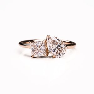 Elegante Vintage Art Deco 925 anillo de plata esterlina creado en laboratorio zafiro y Diamante declaración pieza joyería - Product Image 1