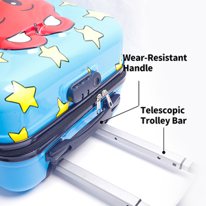 Maletas de montar personalizables con diseño de personaje de dibujos animados para Niños, bolso de moda para niños, equipaje y carrito de viaje para llevar - Product Image 4