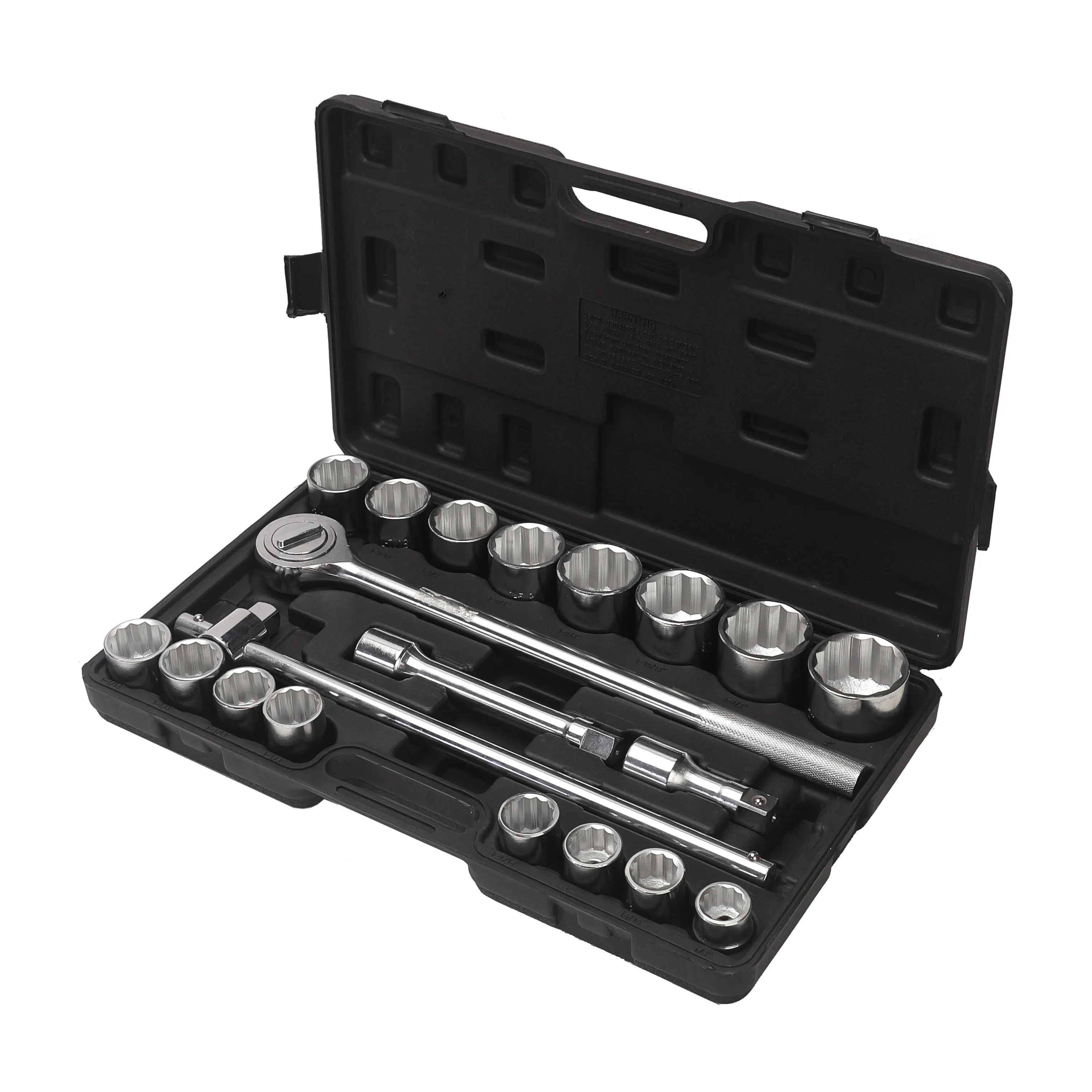 Manufacturer Heavy Duty Socket Wrench Tools Kit 21 pcs 3/4" Hardware Set For Truck Ship Repair and Industrial