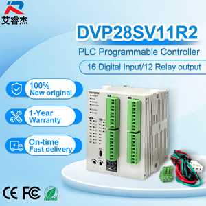 ใหม่ต้นฉบับ DVP28SV11R2 DVP28SV11T2 PLC คอนโทรลเลอร์แบบตั้งโปรแกรมได้ 16 อินพุต 12 เอาต์พุต CPU โฮสต์ 24VDC PLC ระบบอัตโนมัติทางอุตสาหกรรม - Product Image 1