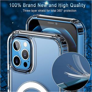 Custodia Magnetica Wireless di Lusso per <span class=keywords><strong>iPhone</strong></span> <span class=keywords><strong>11</strong></span> 12 13 14 15 16 Pro Max, <span class=keywords><strong>Cover</strong></span> <span class=keywords><strong>Trasparente</strong></span> in Acrilico e <span class=keywords><strong>Silicone</strong></span> per Samsung S23 S24 Plus Ultra - Product Image 2
