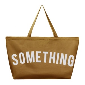 Wholesale Custom Logo Eco-Friendly Reusable Cotton <b>Canvas</b> <b>Tote</b> Bags Letter Print Design CE Certified Custom Size Shopping Bag - Product Image 1
