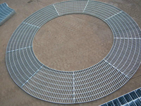 Grille de drainage en acier galvanisé pour caniveau de récupération des eaux pluviales