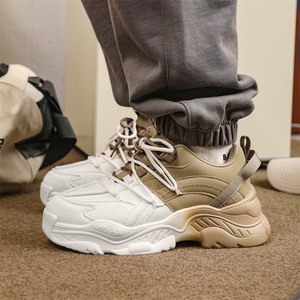 2025 New Style Men's and Women's Thick-Topped High-Heeled Sports Shoes - Fashionable and Trendy Men's Breathable Casual Shoes - Product Image 4