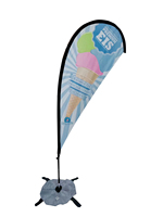 Nouvelles bannières de drapeaux à plumes de festival populaires à double face imprimées de 3,6 m