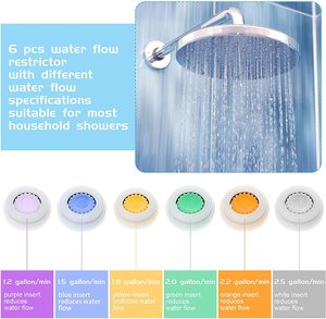 Ensemble d'adaptateurs économiseur de débit de <span class=keywords><strong>douche</strong></span> 1/2 pouces limiteur de débit débit vanne de contrôle pour pommeau de <span class=keywords><strong>douche</strong></span> fixe - Product Image 3