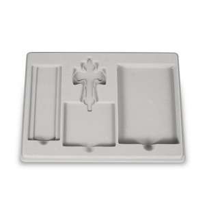 Wholesale Custom Durable PS blister tray with flocky for gift pack