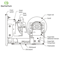 Vente en gros TGP58 Imprimante sensible thermique TOP pour les TIC pour les machines de jeu d'arcade vidéo Fish Skill Jeux à pièces