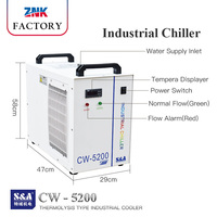 Refroidisseur d'eau industriel série S & A CW5200 nouveau dispositif de refroidissement de Tube Laser CO2 CNC Machine à broche prix compétitif