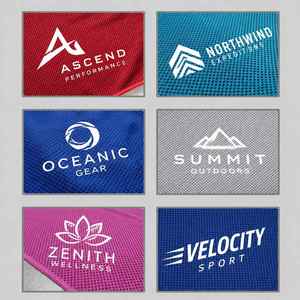 Serviette de sport en microfibre personnalisée avec logo promotionnel pour les cadeaux d'entreprise, impression jacquard, vente en gros - Product Image 4