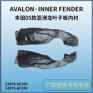 Revestimiento Interior del Guardabarros para Toyota AVALON 53876-AC030, Pieza de Repuesto de Plástico Delantera Negra - Product Image 5