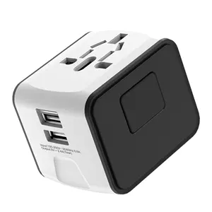 Hot Selling International Travel Adapter With USB Universal Worldwide Power Charger Multi Plug UK AU US EU