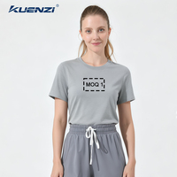 T-shirt Kuenzi Keep Cool à séchage rapide, antibactérien 5A, en polyester composite élastique, coupe classique pour femmes