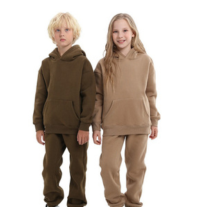 Conjunto <span class=keywords><strong>de</strong></span> Sudadera con capucha para niños <span class=keywords><strong>de</strong></span> marca <span class=keywords><strong>de</strong></span> moda <span class=keywords><strong>americana</strong></span> Europea 350G polar grueso para niño y niña colección <span class=keywords><strong>de</strong></span> verano al por mayor - Product Image 5