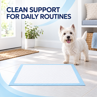 Tapis d'apprentissage jetables pour chiens Pet Pad Factory avec revêtement gaufré, noyau absorbant les liquides et barrière imperméable pour l'entraînement en intérieur