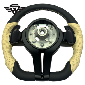 Volant de voiture en cuir pleine fleur de style sport de haute qualité pour <span class=keywords><strong>BMW</strong></span> M3 M5 F32 F20 X6 X5 F10 F30 F31, design personnalisé d'usine - Product Image 6