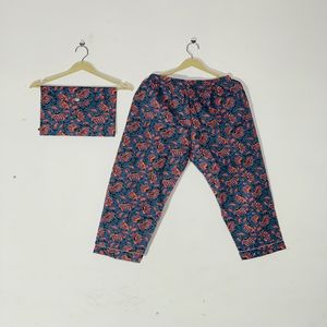 Conjunto de Pijama de Algodón con Estampado Floral de Lujo y Gran Calidad, Ropa de Dormir y de Estar para Mujer, Regalo - Product Image 3