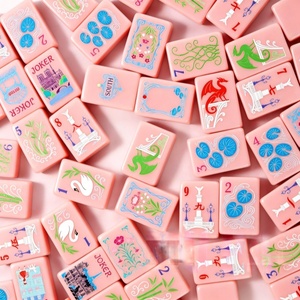 Jeu <span class=keywords><strong>de</strong></span> Mahjong américain <span class=keywords><strong>de</strong></span> luxe personnalisé en acrylique gravé, 160 pièces, pour 4 joueurs, <span class=keywords><strong>table</strong></span> <span class=keywords><strong>de</strong></span> jeu sociale - Product Image 1
