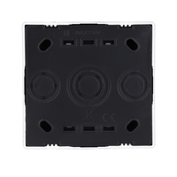 Interruptor de Luz Eléctrico de Pared de 70mm*70mm, Estándar Europeo, 1 Vía, 2 Vías, 250V 10A, para Hogar