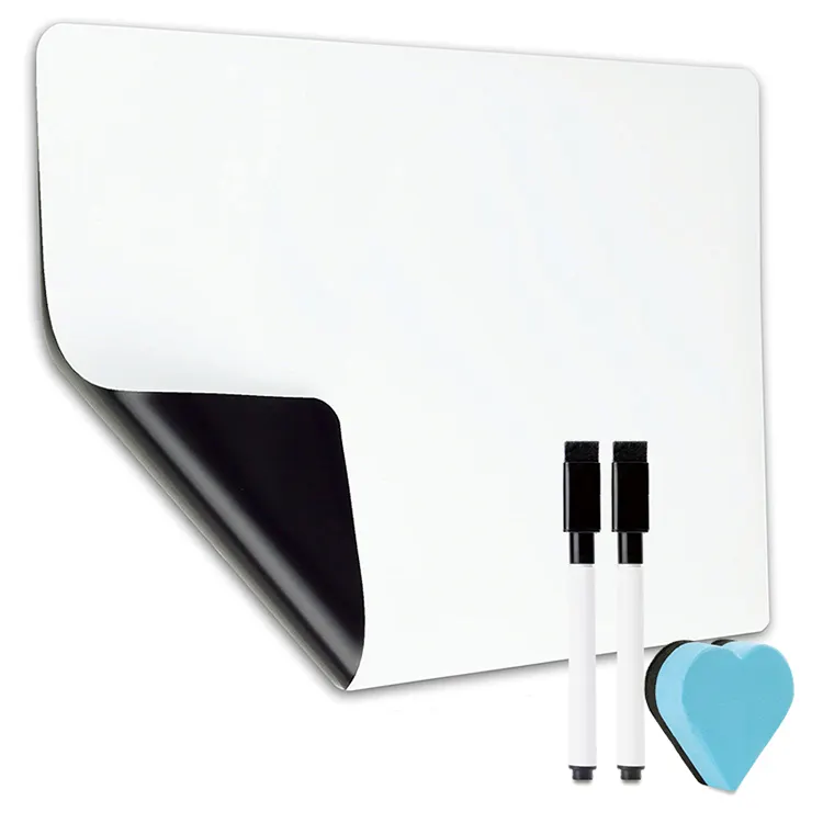 Customized Size Hot selling Dry Erase Magnetic Blank Whiteboard Sheet Fridge Magnet Customized Design Acceptable