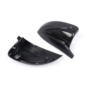 Audi A3 Rearview Mirror Housing 8V0857528E Glossy Black Carbon Texture Full <b>Set</b> For 2014-2019 - Product Image 2