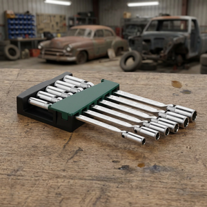 Llave de vaso doble profunda de acero al cromo vanadio, acabado mate, fabricada en Taiwán, DIY, métrica, ODM OEM con doble flexibilidad, herramientas ITA - Product Image 1